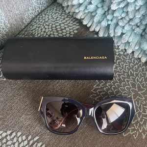 Balenciaga Sunglasses with Gradient Lens BA 99-90